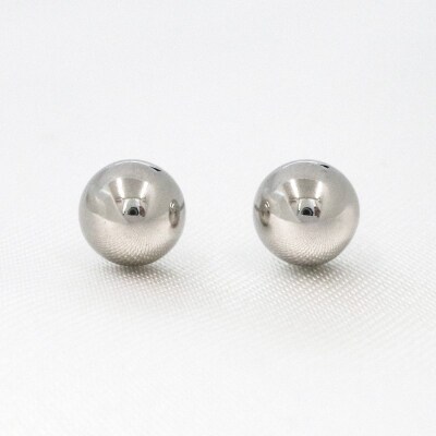 甲府市発 PT900 丸玉ピアス 5mm プラチナ スタッド 定番 [PS-1105PT]