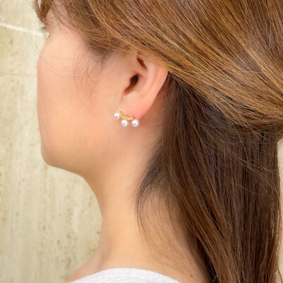 K18YG　アコヤ真珠　ダイヤモンド　ピアス(#105:01052843)