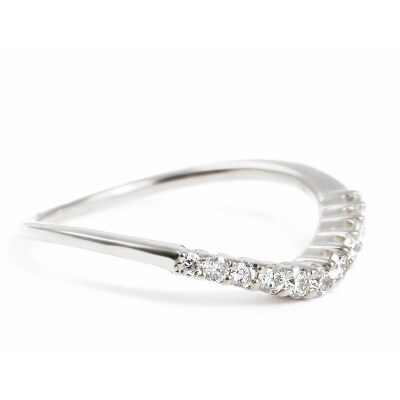 ウェーブダイヤモンドリング　0.2CT【R3988DI-P2】