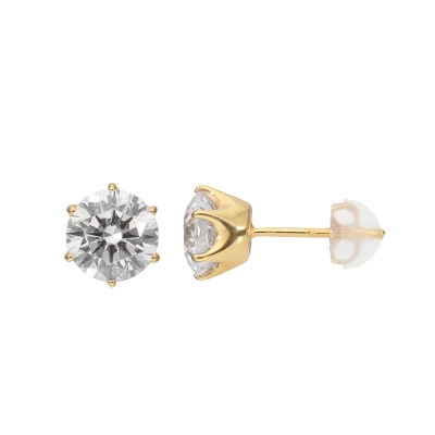 K18 2.0ct ダイヤモンドピアス(鑑定書付) 43-6322