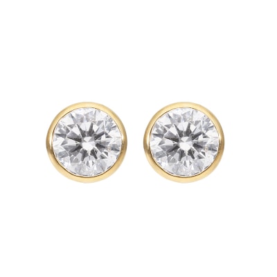 K18 2.0ct ダイヤモンドピアス(鑑定書付) 43-6324