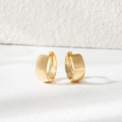 K18 シンプルフープピアス 43-6330