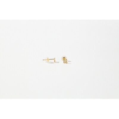 【K18】トータル0.04ct ダイヤモンドピアス/No.108