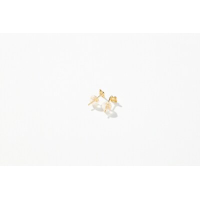 【K18】トータル0.04ct ダイヤモンドピアス/No.108
