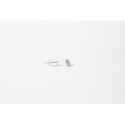 【プラチナ】トータル0.04ct ダイヤモンドピアス/No.109