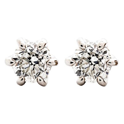 プラチナ Pt900 0.40ct 天然ダイヤモンドスタッドピアス|cop-3-pt