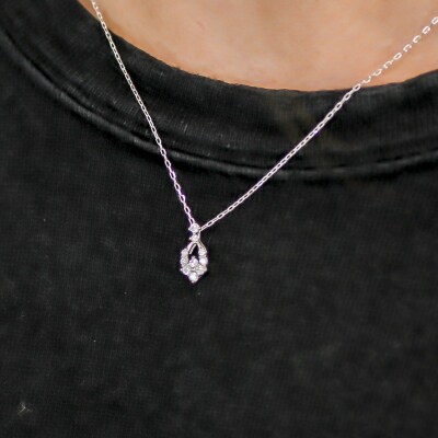 プラチナ Pt900 天然ダイヤモンドネックレス|51637-pt | 山梨県甲府市  