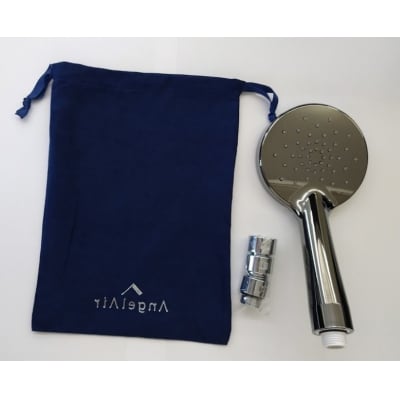 【シルキーブラック】AngelAirBeatマイクロバブルシャワーヘッド(TH-101-SB)セット