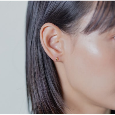 【甲府ジュエリー】K18　しずくピアス　3×5mm(19701926)