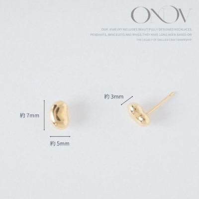 【甲府ジュエリー】K18　豆ピアス(17802226)