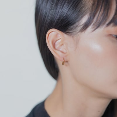 【甲府ジュエリー】K18　フープピアス　Sサイズ(15132031)