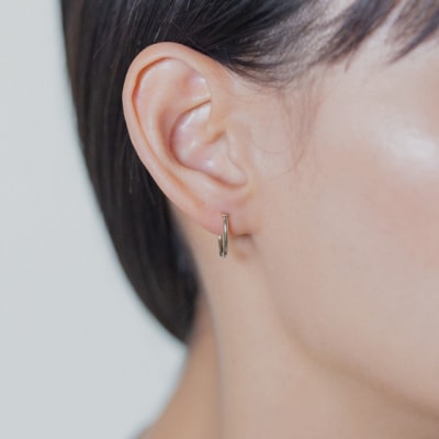 【甲府ジュエリー】Pt900　プラチナ　フープピアス　Sサイズ(15132484)