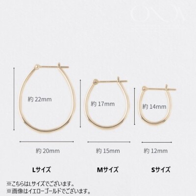 【甲府ジュエリー】Pt900　プラチナ　フープピアス　Lサイズ(15132486)