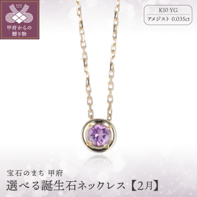 【2月】選べる誕生石ネックレス S-5604