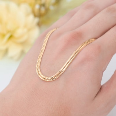 K18 喜平 12面トリプル ネックレス 20g 50cm  TK2050