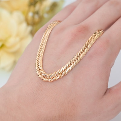 K18 喜平 12面トリプル ネックレス 50g 50cm TK5050