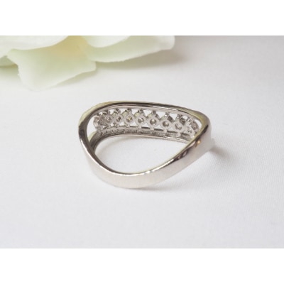 PT900 0.50ctグラデーションダイヤモンドリング8664