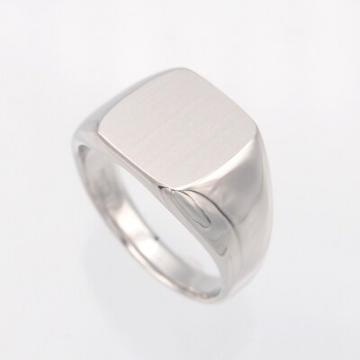 PT900 印台(三味型)地金リング　HR-009149