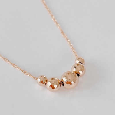 K18PG ミラーボールネックレス(Fph001-2)