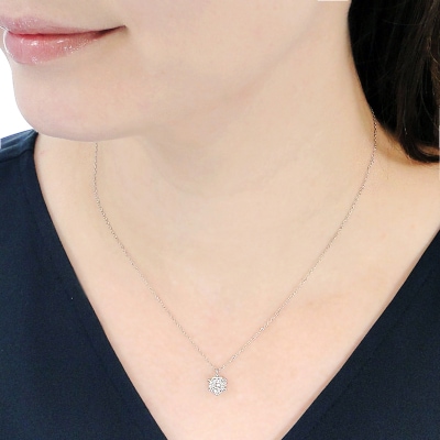 PT900/PT850ダイヤモンドネックレス(Fph003)