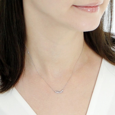 PT900/PT850ダブルプレート ダイヤモンドネックレス(Fph005-2)