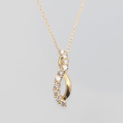 K18　0.20ct　ダイヤモンド ペンダントネックレス　FHH-019729