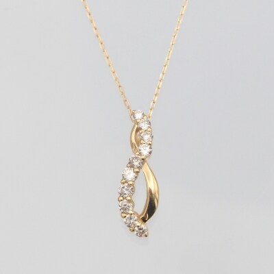 K18　0.20ct　ダイヤモンド ペンダントネックレス　FHH-019729
