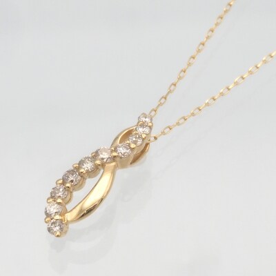 K18　0.20ct　ダイヤモンド ペンダントネックレス　FHH-019729