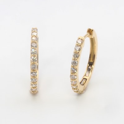 K18 0.50ct ダイヤモンド ピアス　FFP-000333