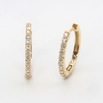 K18 0.50ct ダイヤモンド ピアス　FFP-000333
