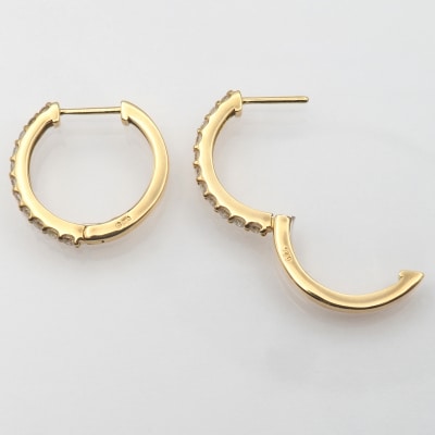 K18 0.50ct ダイヤモンド ピアス　FFP-000333