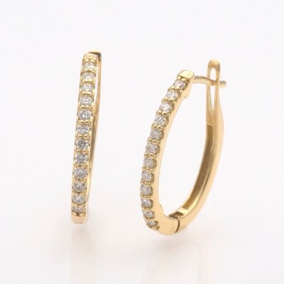 K18 0.30ct ダイヤモンド ピアス　FFP-000335