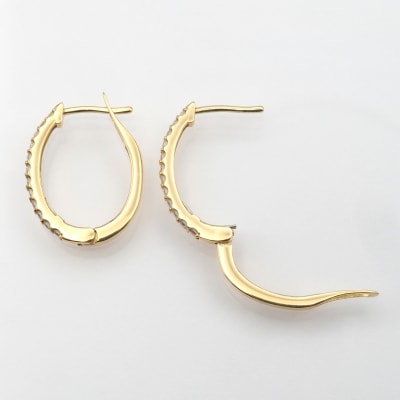 K18 0.30ct ダイヤモンド ピアス　FFP-000335