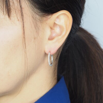 PT900 0.30ct ダイヤモンド ピアス　FFP-000336