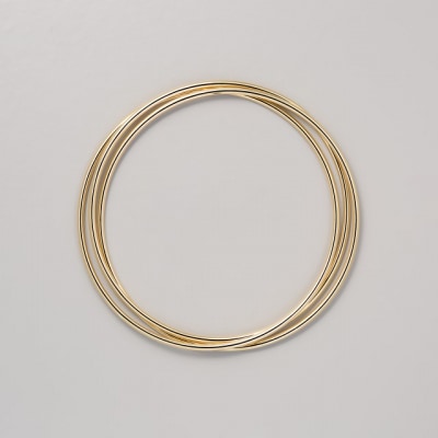 ≪MONICE≫K18イエローゴールド 3連クローズドバングル【TE-117】