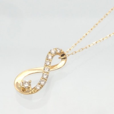 K18　0.10ct　ダイヤモンド ペンダントネックレス　FHH-019727