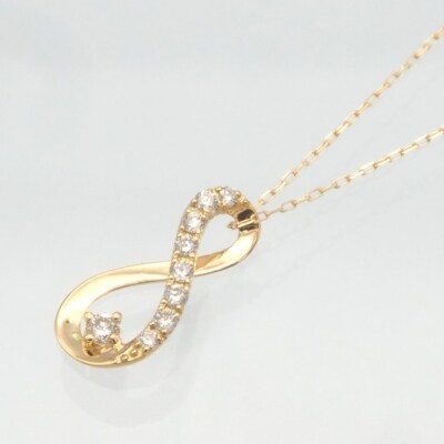 K18　0.10ct　ダイヤモンド ペンダントネックレス　FHH-019727