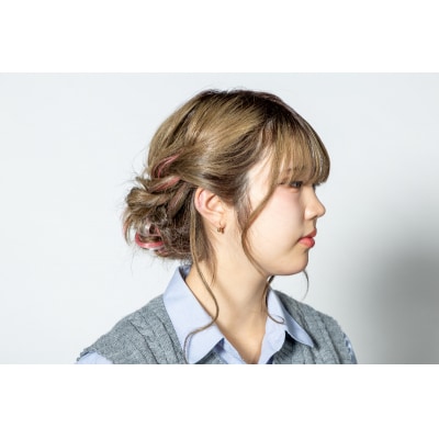 K18YG　丸玉付パイプフープピアス　EJ-106