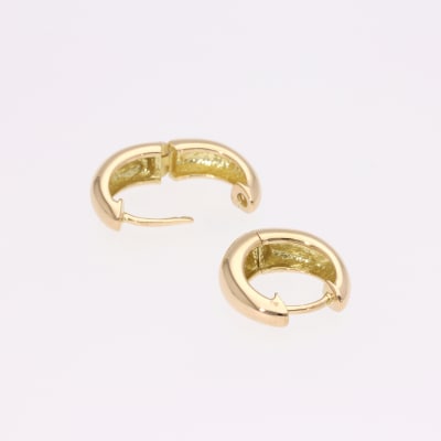 K18YG　月甲　フープピアス　EJ-109