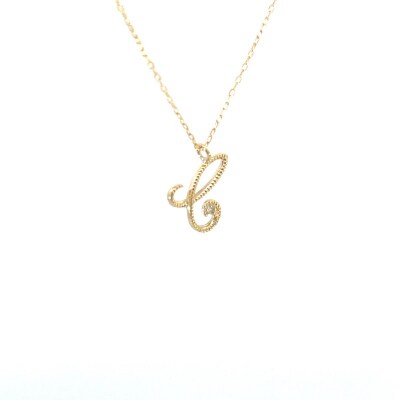 イニシャルネックレスC 208037