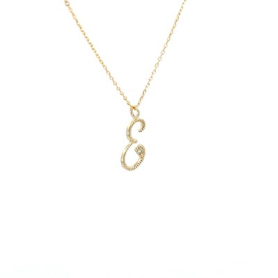 イニシャルネックレスE 208038