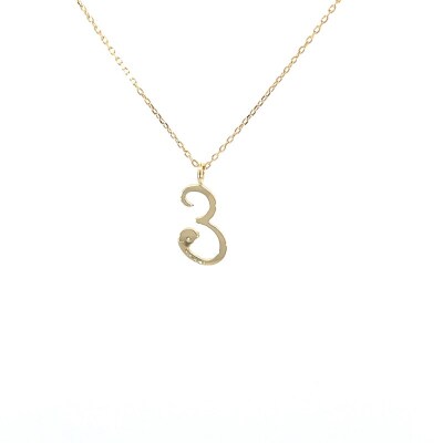 イニシャルネックレスE 208038