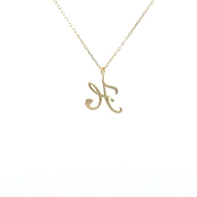 イニシャルネックレスH 208039