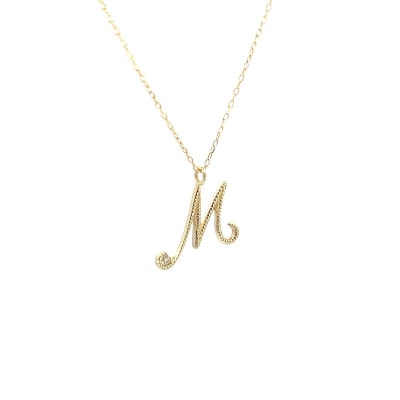 イニシャルネックレスM 208041
