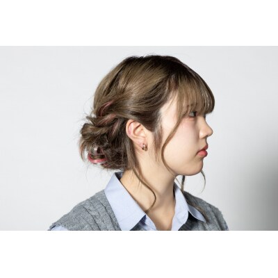 K18YG　ダイヤモンドフープピアス(0.4ct)　EJ-105