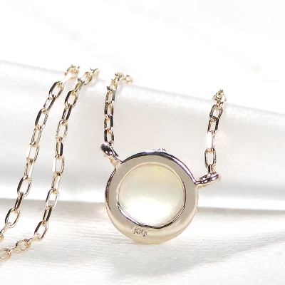 K10YG クラウンオパールネックレス(Fph011)