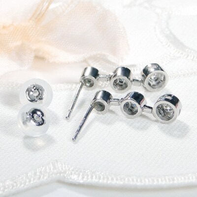 Pt900 ダイヤモンド ラインピアス(Fpe004)