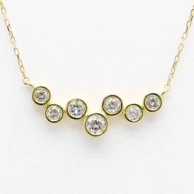 ダイヤモンド ネックレスk18イエローゴールドダイヤ0.20ct 2505jcpnp3094lk18
