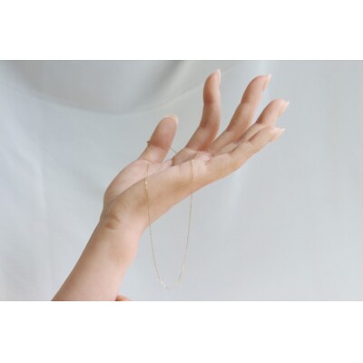 【K18イエローゴールド 小豆チェーンネックレス80cm】 / KGN181005-80