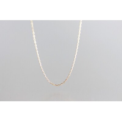 【18金イエローゴールド スライドネックレス80cm】長さ変えれるネックレス / KGN18004